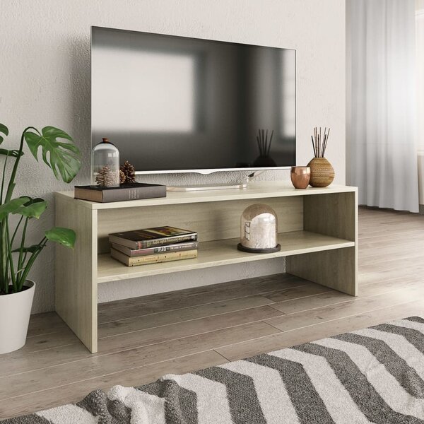 Comodă TV, stejar Sonoma, 100 x 40 x 40 cm, PAL
