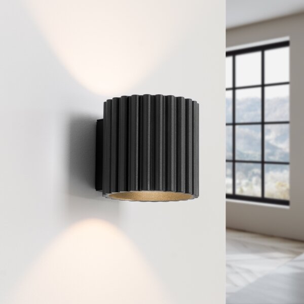 Sollux SL.1786 - Aplica de perete AURA 1xG9/10W/230V neagră