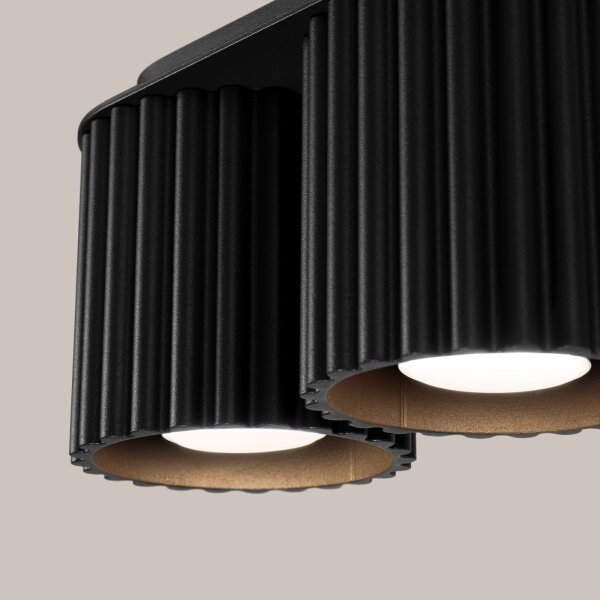Sollux SL.1785 - Spot AURA 2xGU10/10W/230V, negru
