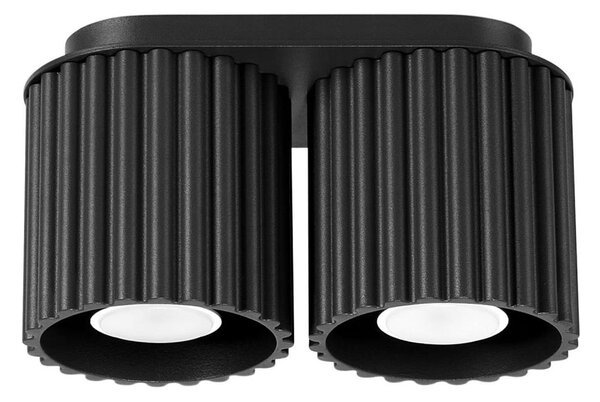 Sollux SL.1785 - Spot AURA 2xGU10/10W/230V, negru