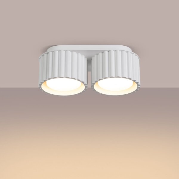 Sollux SL.1783 - Corp de iluminat tip spot AURA 2xGX53/10W/230V alb