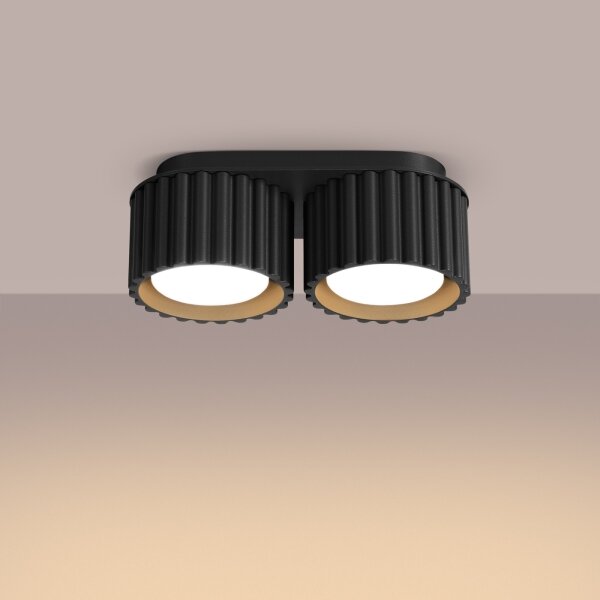 Sollux SL.1788 - Spot AURA 2xGX53/10W/230V negru