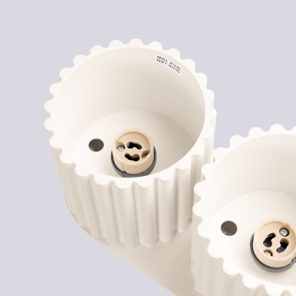 Sollux SL.1790 - Spot AURA 2xGU10/10W/230V crem