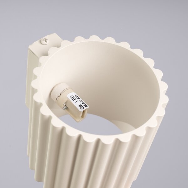 Sollux SL.1791 - Aplică de perete AURA, 1 x G9, 10 W, 230 V, crem