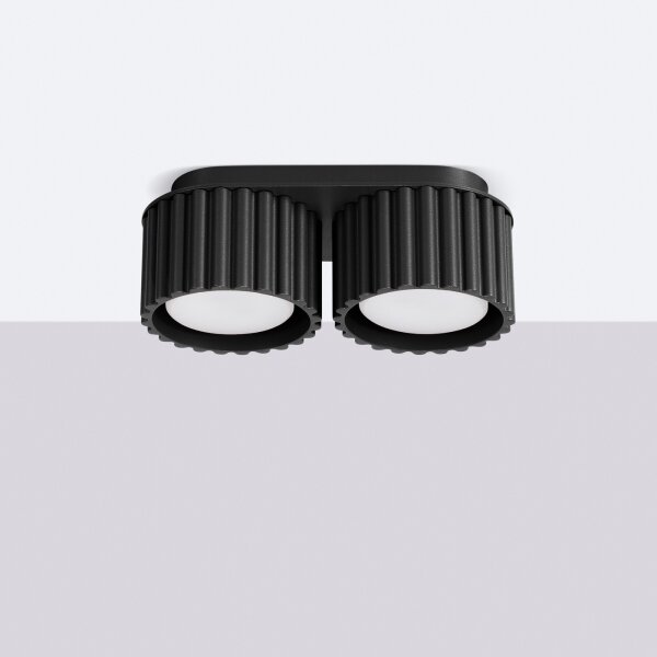 Sollux SL.1788 - Spot AURA 2xGX53/10W/230V negru