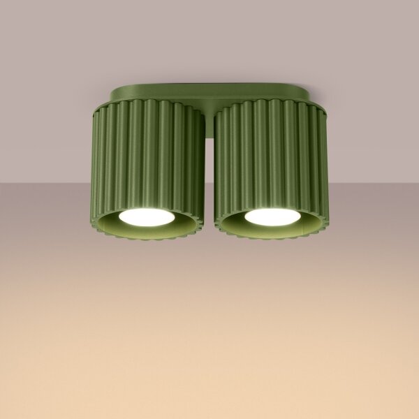 Sollux SL.1795 - Spot AURA 2xGU10/10W/230V verde