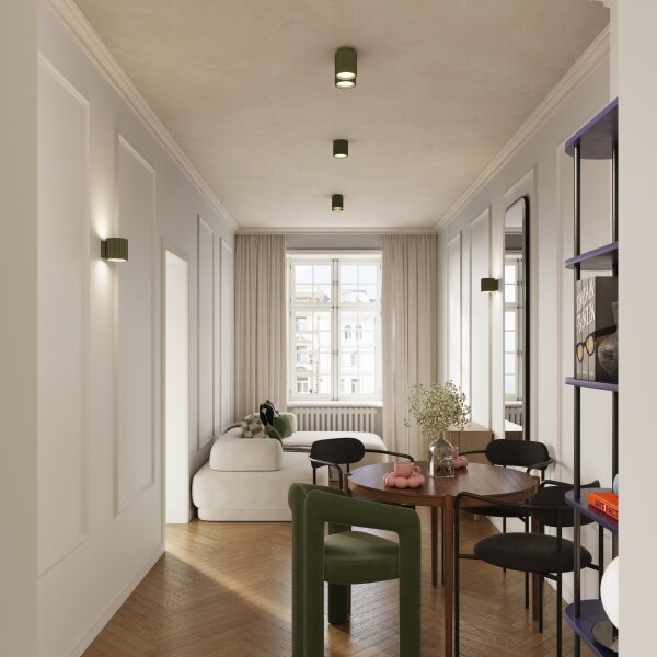 Sollux SL.1796 - Aplica de perete AURA 1xG9/10W/230V verde