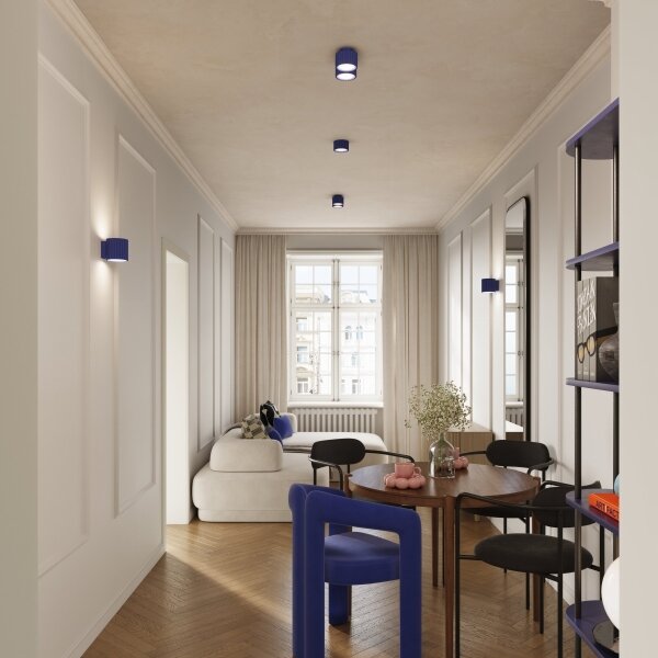 Sollux SL.1812 - Lampă spot AURA 1xGX53/10W/230V 6 cm albastră