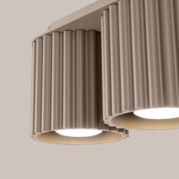 Sollux SL.1815 - Spot AURA 2xGU10/10W/230V taupe