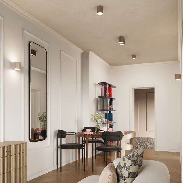 Sollux SL.1816 - Aplica de perete AURA 1xG9/10W/230V taupe