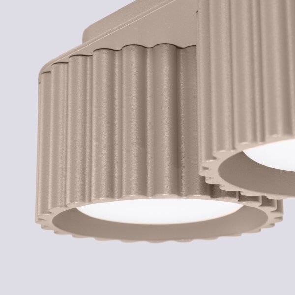 Sollux SL.1818 - Spot AURA cu 2 socluri GX53, 10 W, 230 V, taupe