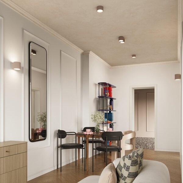 Sollux SL.1818 - Spot AURA cu 2 socluri GX53, 10 W, 230 V, taupe