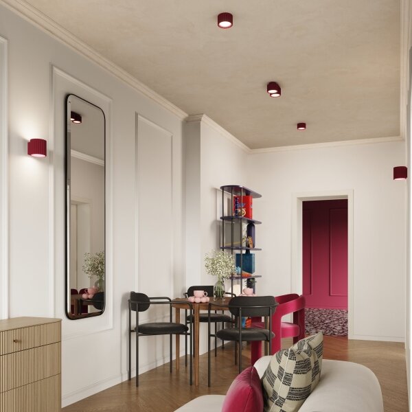 Sollux SL.1823 - Spot AURA 2xGX53/10W/230V, roșu