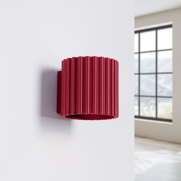 Sollux SL.1821 - Aplica de perete AURA 1xG9/10W/230V roșie