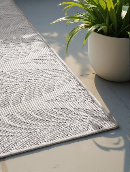 Covor pentru exterior și interior gri/fildeș 160x230 cm Duet Liora – NORTHRUGS