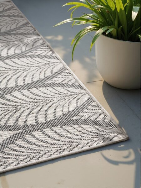 Covor pentru exterior și interior gri/fildeș 160x230 cm Duet Liora – NORTHRUGS