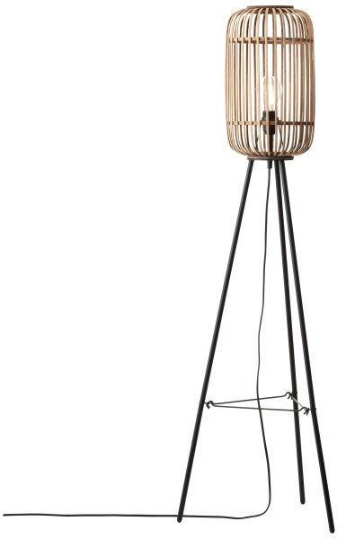 Brilliant - Lampă de podea WOODROW, 1xE27/60W/230V, din bambus