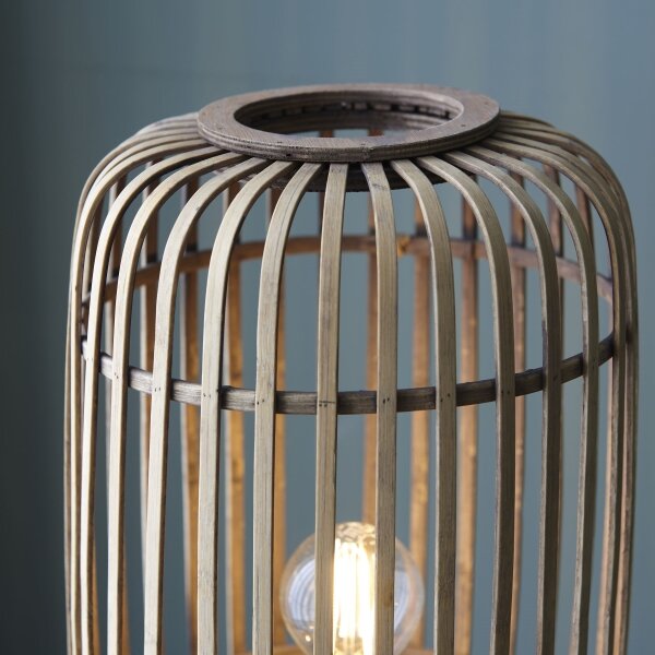 Brilliant - Lampă de podea WOODROW, 1xE27/60W/230V, din bambus