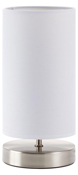 Brilliant - Lampă de masă CLARIE 1xE14/40W/230V crom mat/alb