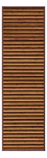 Covor tip traversă galben muștar/maro din bambus 60x200 cm – Casa Selección