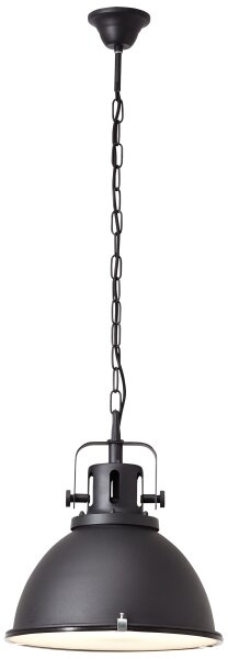 Brilliant - Lustră suspendată pe lanț JESPER GLAS 1xE27/60W/230V negru