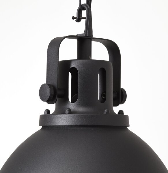 Brilliant - Lustră suspendată pe lanț JESPER GLAS 1xE27/60W/230V negru