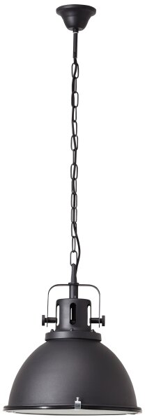 Brilliant - Lustră suspendată pe lanț JESPER GLAS 1xE27/60W/230V negru
