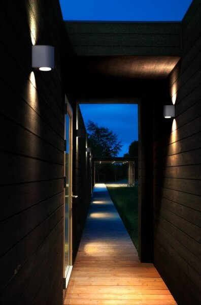 Nordlux - Aplică LED de exterior CANTO 2xLED/5,5W/230V IP44 gri