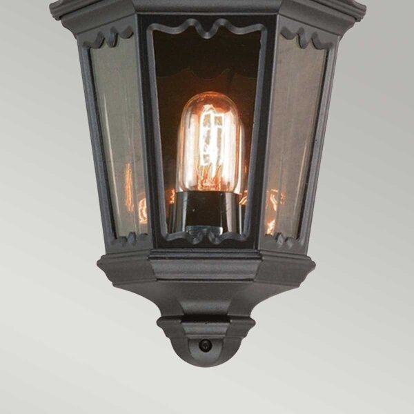 Elstead MD7-BLACK - Aplica de perete pentru exterior MEDSTEAD 1xE27/60W/230V IP44, neagră