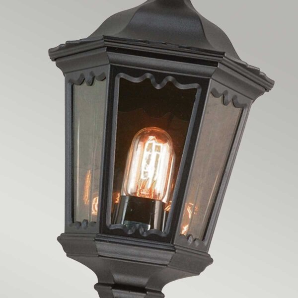 Elstead MD7-BLACK - Aplica de perete pentru exterior MEDSTEAD 1xE27/60W/230V IP44, neagră