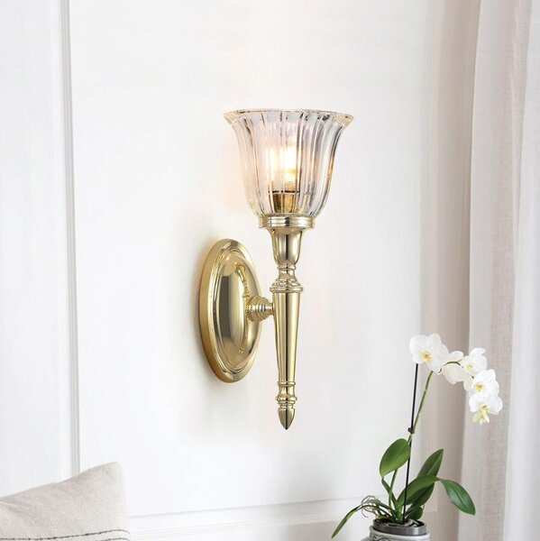 Elstead BATH-DRYDEN1-PB-LED Aplica de perete pentru baie DRYDEN, 1x G9, 3W, 230V, IP44, auriu