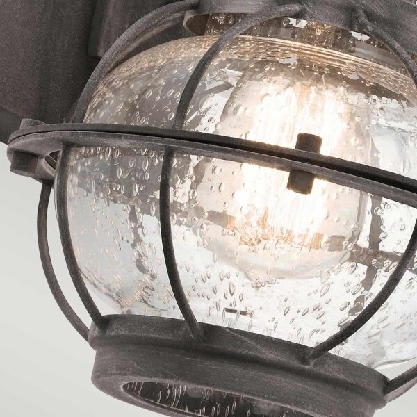 Kichler KL-BRIDGEPOINT-S - Lampă de exterior BRIDGEPOINT, 1xE27/60W/230V, IP44
