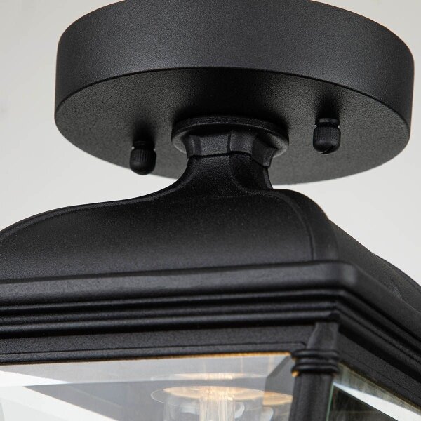 Elstead BAYVIEW-PORCH-BK - Plafonieră de exterior BAYVIEW, 1xE27/60W/230V, IP44