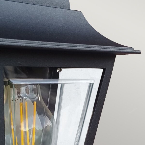 Elstead DECO-LANE7-BLACK -Aplica de perete pentru exterior DECO LANE 1xE27/60W/230V IP44