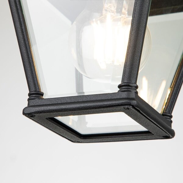 Elstead BAYVIEW-PORCH-BK - Plafonieră de exterior BAYVIEW, 1xE27/60W/230V, IP44