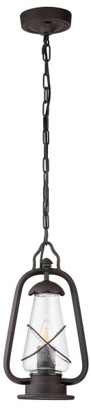 Elstead MINERS-CHN - lustră de exterior pe lanț, 1xE27/60W/230V, IP44, bronz