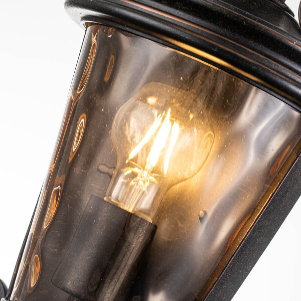 Elstead BT7-M - Aplica de perete pentru exterior BALTIMORE, 1xE27/60W/230V, IP44, finisaj bronz