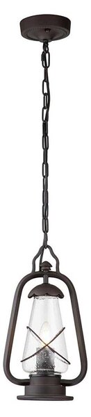 Elstead MINERS-CHN - lustră de exterior pe lanț, 1xE27/60W/230V, IP44, bronz