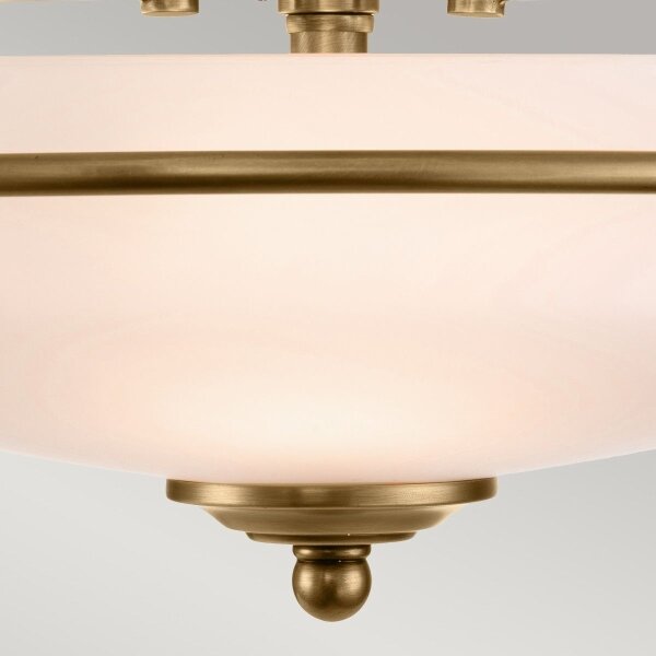 Quoizel QZ-GRIFFIN-F-WS - Plafonieră GRIFFIN 3xE27/60W/230V, bronz