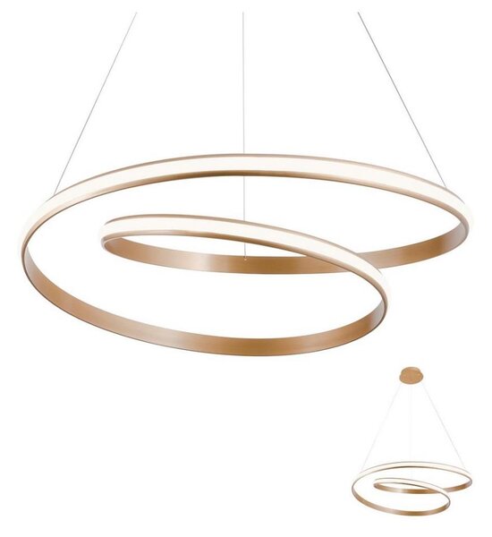 Redo 01-1796 - Lustră LED pe cablu TORSION LED/40W/230V, bronz