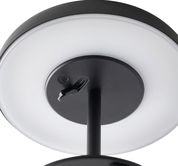 Nordlux - Lampă solară LED ELMER, 2W/3,7V, IP44, neagră