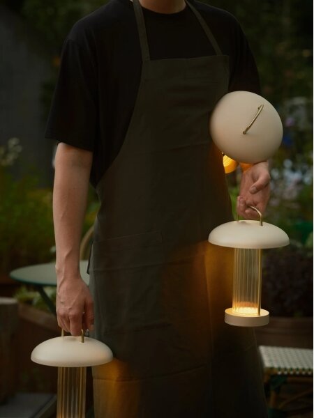 Nordlux - Lampă de masă tactilă reîncărcabilă dimabilă MIRANO LED/3W/3,7V, bej
