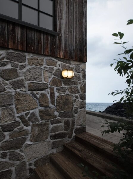 Nordlux - Aplica de exterior HELFORD 1xE27/12,5W/230V IP64, alamă
