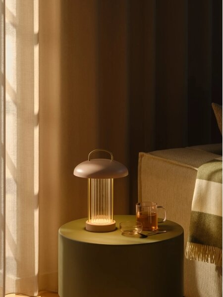 Nordlux - Lampă de birou tactilă LED reîncărcabilă MIRANO, dimabilă, 3W/3,7V, roz