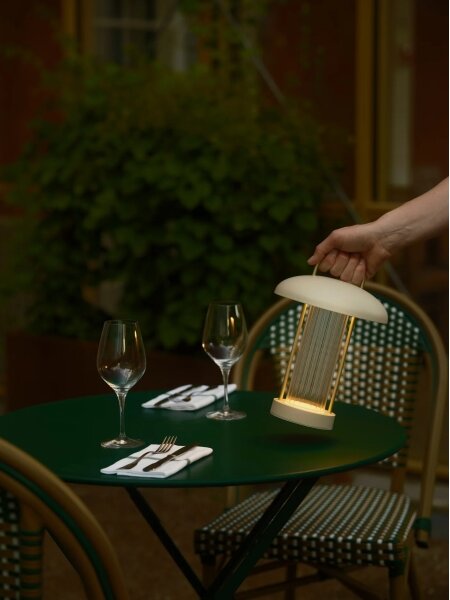 Nordlux - Lampă de masă tactilă reîncărcabilă dimabilă MIRANO LED/3W/3,7V, bej