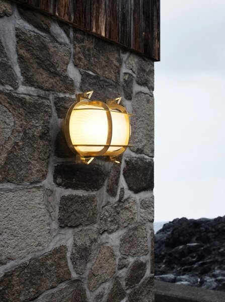 Nordlux - Aplica de exterior HELFORD 1xE27/12,5W/230V IP64, alamă