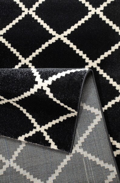 Covor Arvid Andas negru 80/150 cm