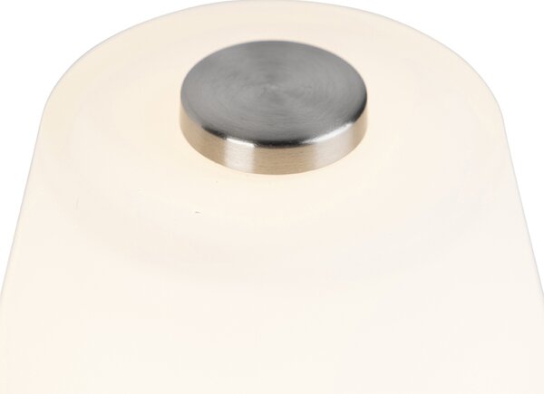 Lampă de masă de design din oțel cu dimmer inclus LED - Regno