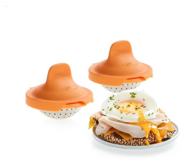 Forme pentru ouă poșate 2 buc. din silicon Pouched egg cooker – Lékué