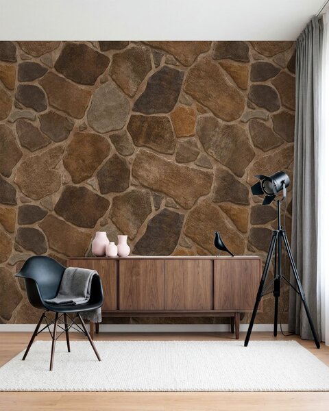 Tapet Model de piatră naturală în nuanțe calde, Fototapet Textură, Fototapet Piatra, w05691 : Uwalls.ro